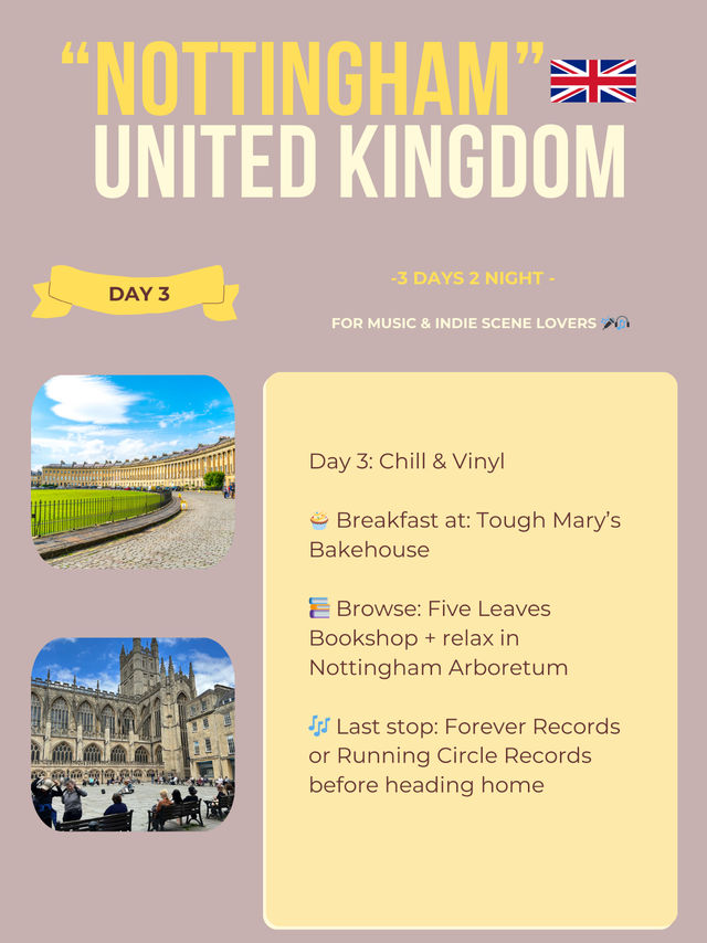 Nottingham itinerary 🤍