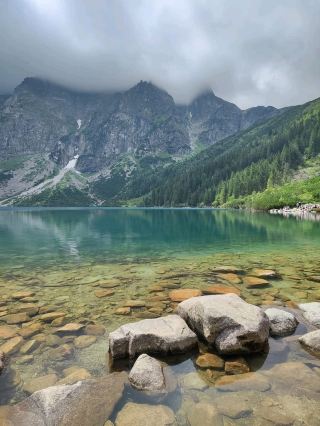 Majestic Mountain Lake Morskie Oko - The Eye of the Sea
