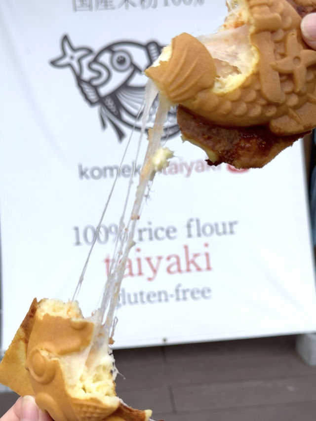 【福岡グルメ】福岡初上陸✨️グルテンフリーの米粉たい焼き！