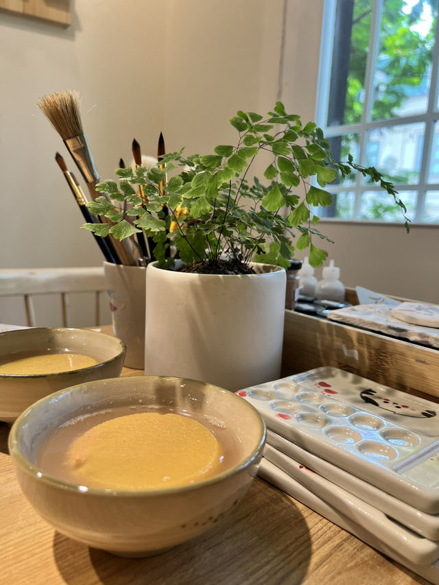 Looking for a creative date spot in Hanoi? 💕 Try HaveU Pottery Painting Studio