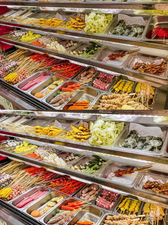 Delicious & Budget-Friendly!🔥 Chengdu-Style Skewers in Guangzhou — Only ¥20 Per Person!