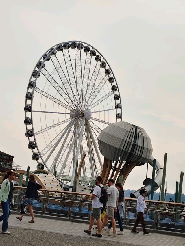 西雅圖城市的亮點❣️：Seattle Great Wheel