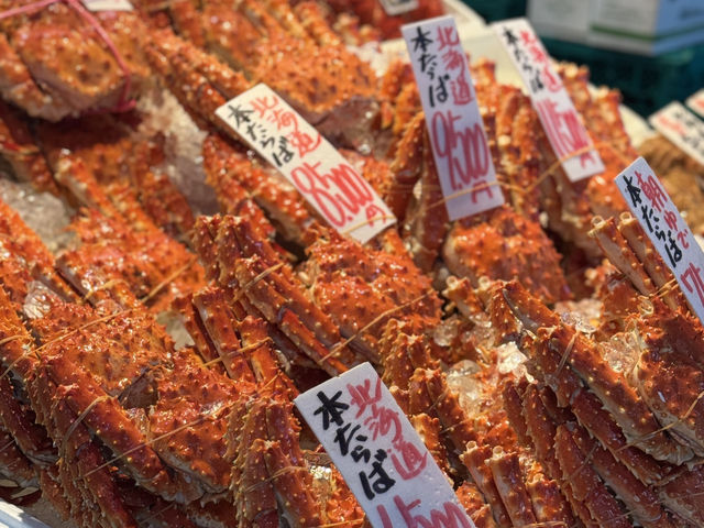 【札幌必逛】北海道二條市場 🦀 海鮮控的天堂