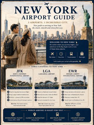 🏙️ ✈️ คู่มือสนามบินนิวยอร์ก: คุณควรเลือกสนามบินไหนดี? ✈️ 🏙️