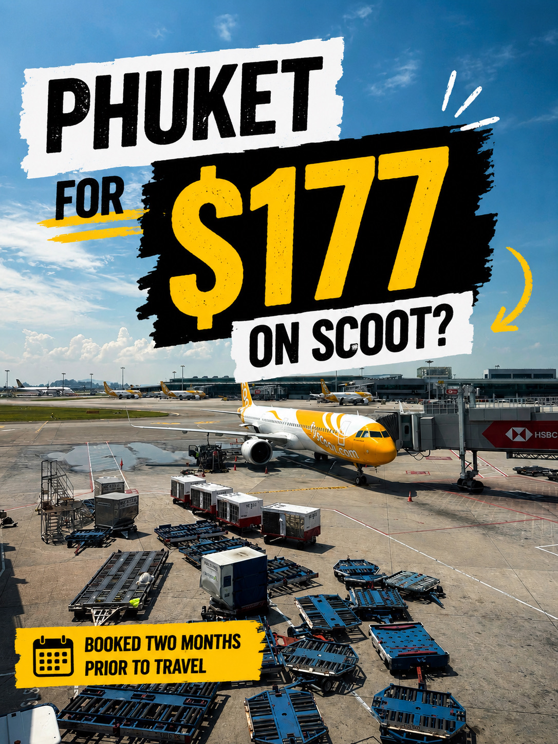 I paid S$177 per person return for a direct Scoot flight from Singapore to Phuket.

The surprising part? We flew out on a Sunday and returned on a public holiday Wednesday.

Most travellers assume fares around those dates should be expensive. Not always.

Airlines constantly adjust prices based on demand, booking patterns and remaining seats. By booking about two months ahead, we found a pocket of opportunity.

That’s why I keep watching fares even when I have no immediate travel plans.

Sometimes the best deals appear when everyone else assumes prices should be high.

Who knows?

The next cheap fare could show up during a school holiday, long weekend or public holiday period.

Pockets of opportunities do exist.

You just need to keep watch.

#phukettrip #thailandtrip #singaporetravel #scoot #cheapflights #airfaredeal #weekendgetaway #budgettravel #traveldeals #phuket #thailand #traveltips #crumplednomad #experiencefirst #travelhacks