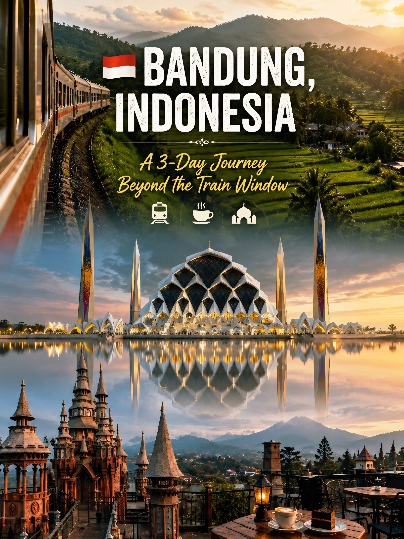 🇮🇩 Bandung, Indonesia | A 3-Day Journey That Began Through a Train Window 🚆