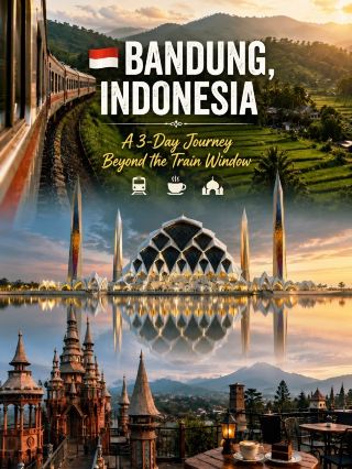 🇮🇩 Bandung, Indonesia | A 3-Day Journey That Began Through a Train Window 🚆