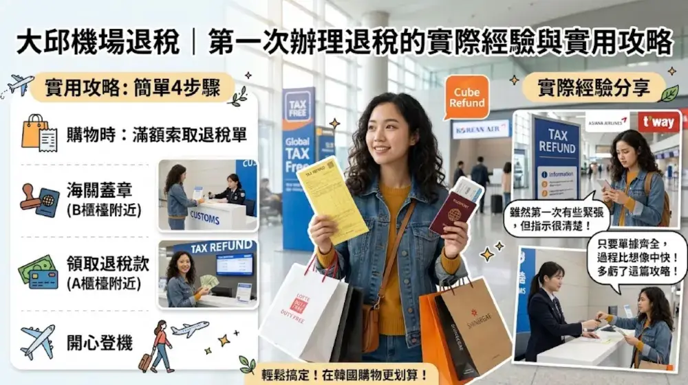 大邱機場退稅 Tax Refund 辦公室指引|第一次辦理也能輕鬆完成