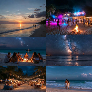 🌙 A Night Walk in Boracay