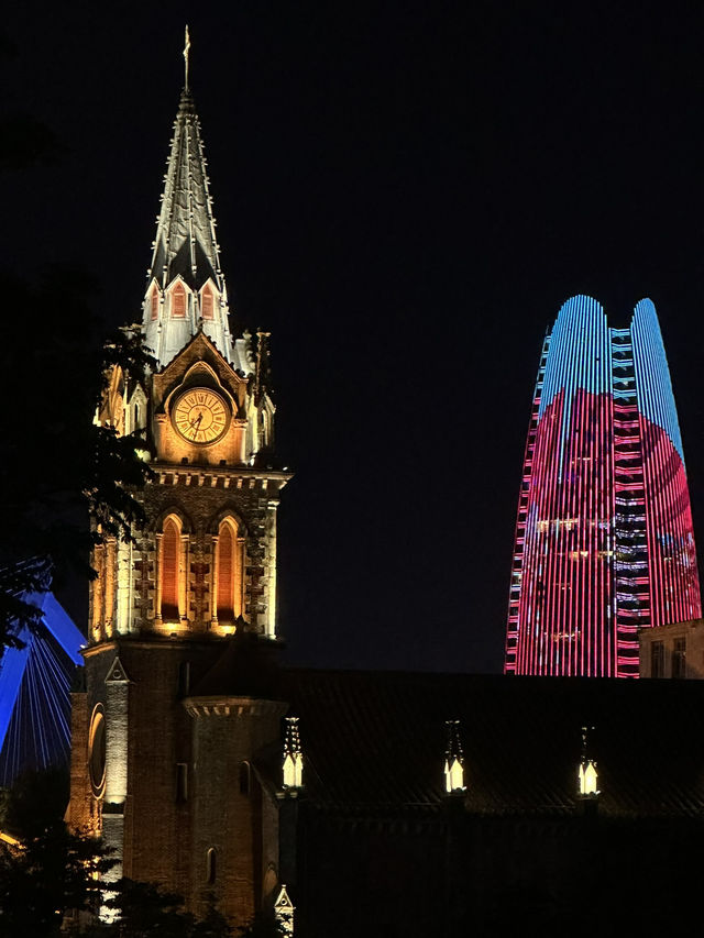 Ningbo’s Hidden Gem — Tianyi Catholic Church & Night Light Show