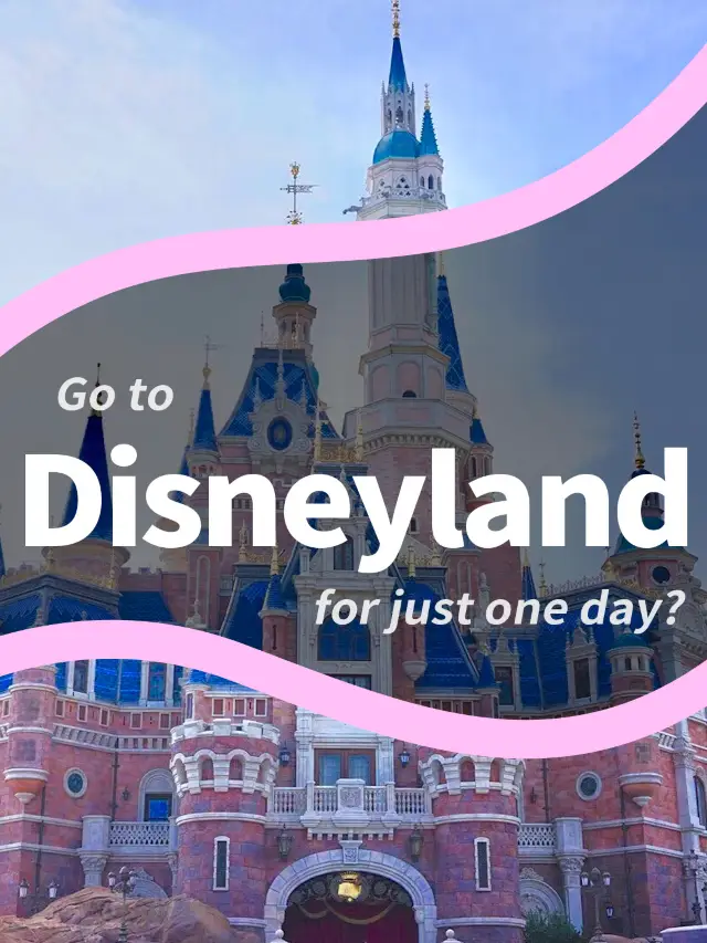If you only have one day for Shanghai Disneyland