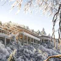 白雪皑皑·山巅美景大放送。
