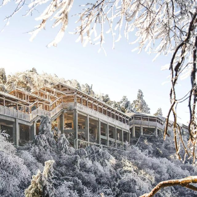 白雪皑皑·山巅美景大放送。