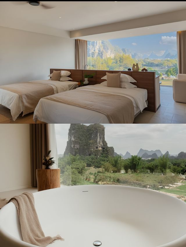 住進陽朔山水畫卷，邂逅遇源景舍
