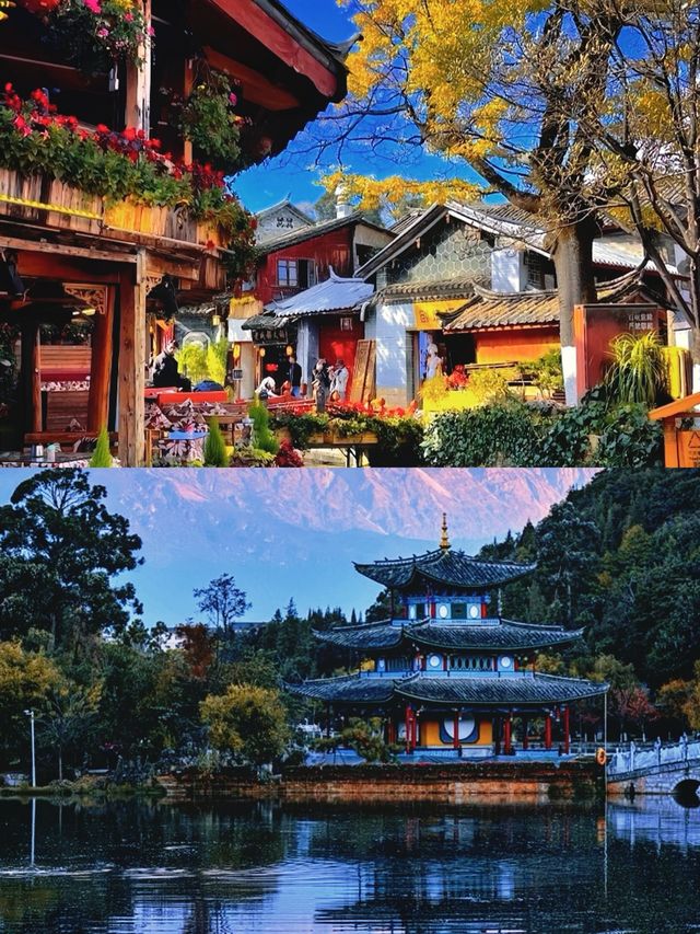 「麗江慢時光！古城發呆，雪山仰望，邂逅一米陽光！」