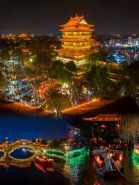 上午：古風開局·入住+初拍  • 8:30 抵達台兒莊古城東門，步行3分鐘直達狀元樓客棧！清代