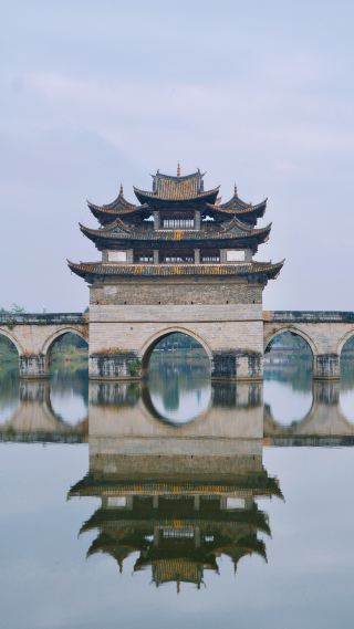 Jianshui | Waiting for a sunset at the Seventeen-Arch Bridge, and finally getting it