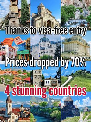 Travel to 4 countries on a 3k monthly salary! Visa-free + prices dropped by 70%, these hidden gems can't be kept secret anymore