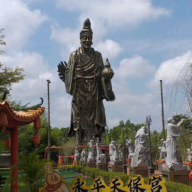 Newly renovate ji gong temple in Yong Peng.