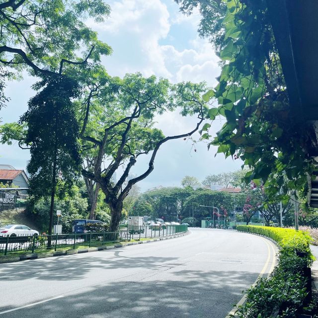 A relaxing road near the marina bay