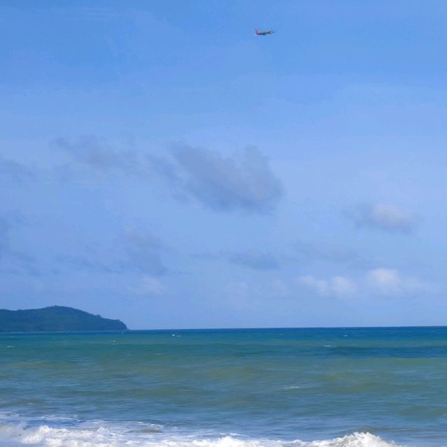 Romantic beach at Phuket airport 