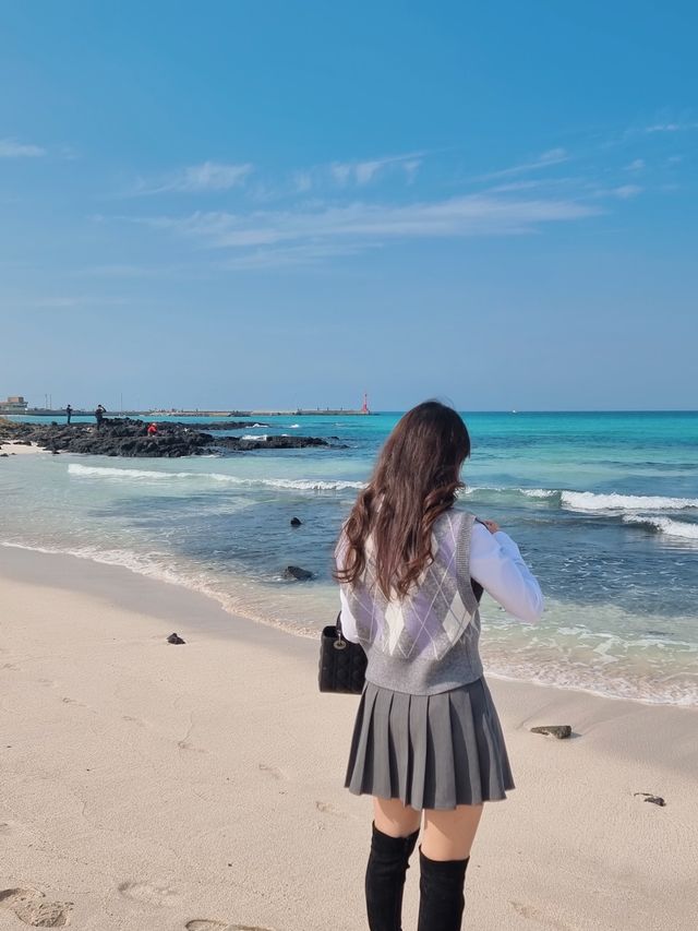 제 기준 제주도 바다 중 1등! “김녕해수욕장”