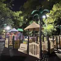 食飽飯散散步，夜遊九龍公園