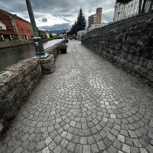 Fantastic scenery of Otaru canal 