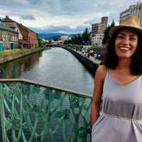 Fantastic scenery of Otaru canal 