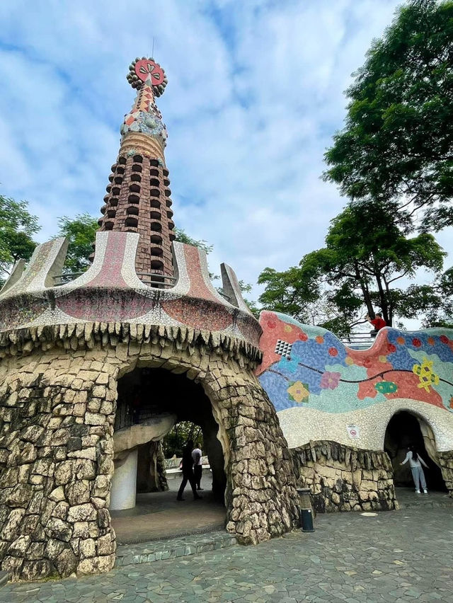 深圳特色休閑景點☺️海山公園🤩特別馬賽克建築🏗️