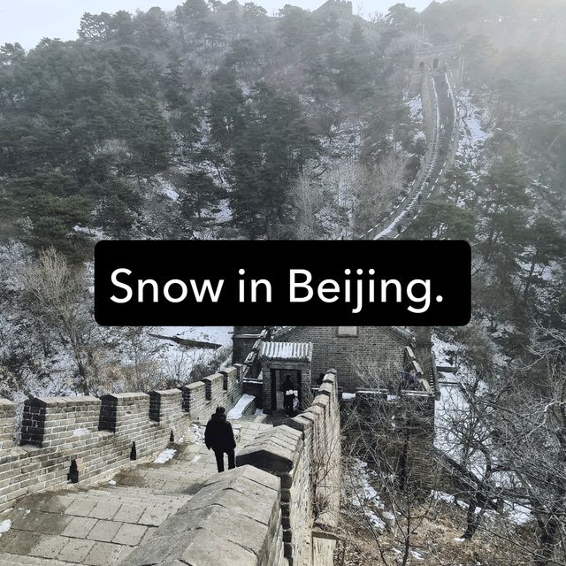 Snow in Beijing.