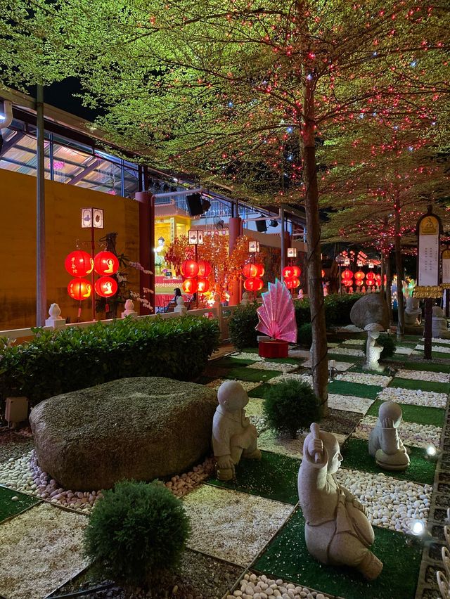 Light decor for CNY in Dong Zen temple💡💡