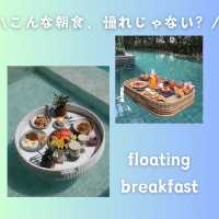 【タイ】プールで憧れの朝食を！