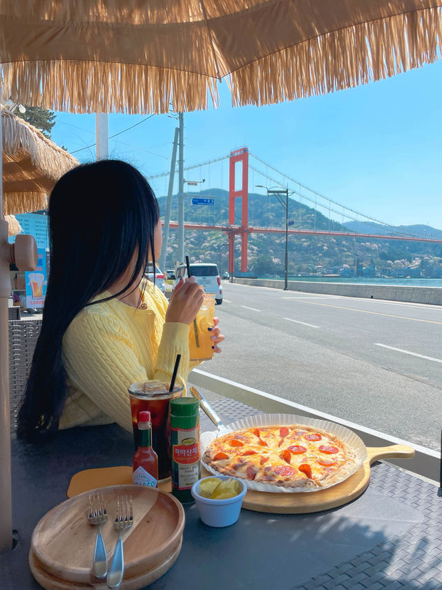 🌼남해대교 노량대교를 한눈에 담을 수 있는 뻥 뚫린 오션뷰를 자랑하는 여기는 하동 노량133 