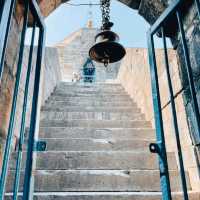 CLIMBING 243 STEPS TO THE FAMOUS TEMPLE 