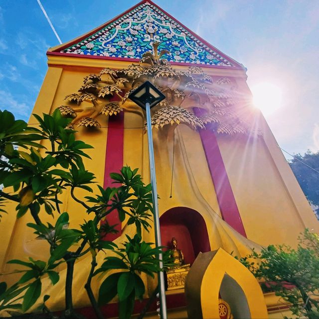 泰國曼谷湄南河畔皇家古跡寺廟景點:Wat Wiset Kan，適合拍照📸打卡