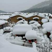 น่ารัก China Snow Town 🛖❄️