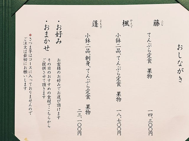 【てんぷら　近藤】