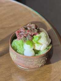 Matcha sweets that perfectly match the Japanese garden