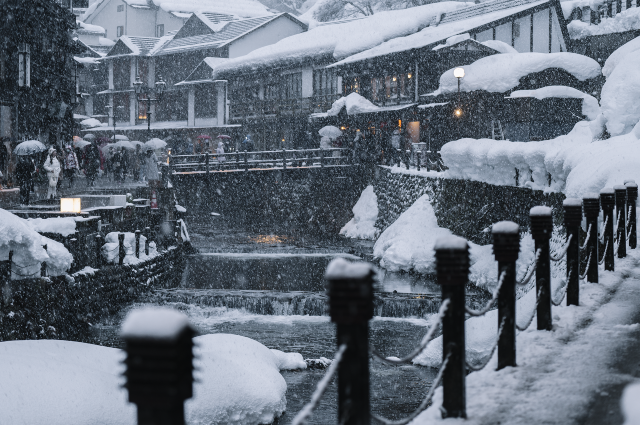 Ancient Village Ginzan Onsen – A Magical Winter Wonderland