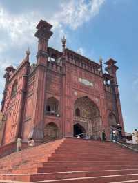 A pink majestic mosque