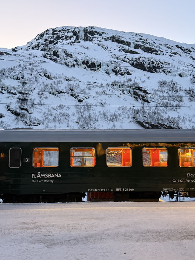 A Magical Winter Ride on the Flåm Railway 🚂❄️🇳🇴