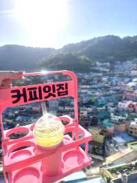 韓国♡釜山🇰🇷 ドリンクホルダーまでピンクな絶景カフェ♡