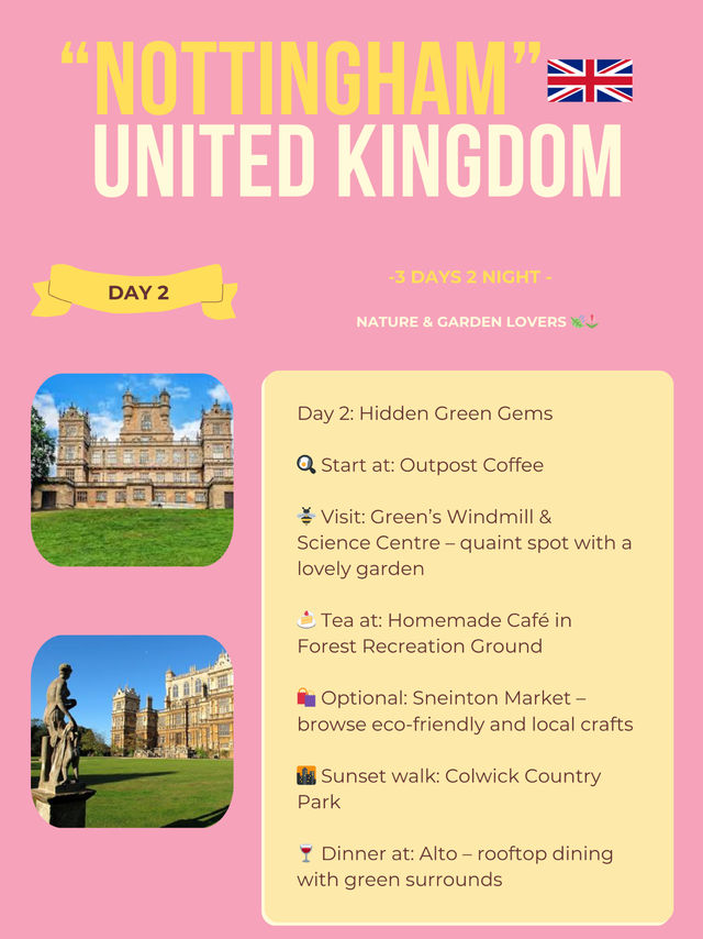 Nottingham itinerary 🩷