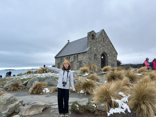 紐西蘭南島｜一夜大雪後的 Tekapo，比想像中還浪漫