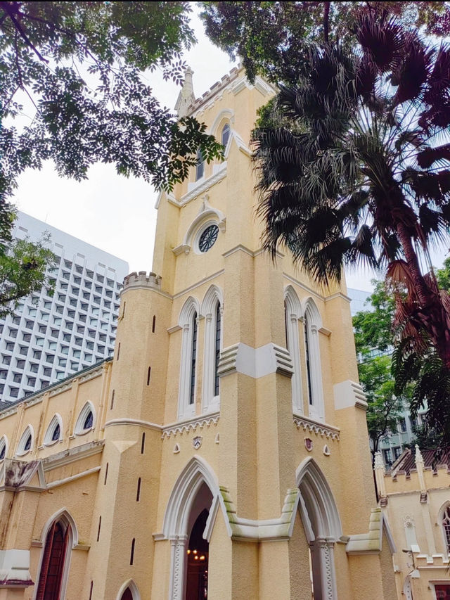香港⛪️打卡坐落在中環市區的古英式教堂