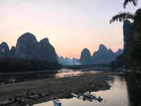sunset at xingping 