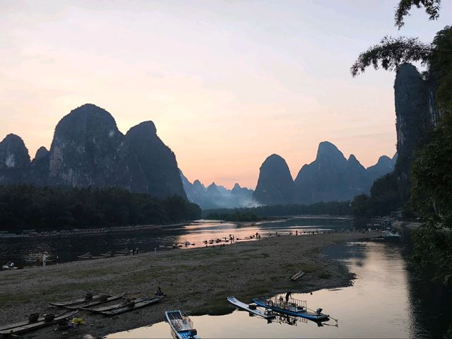 sunset at xingping 
