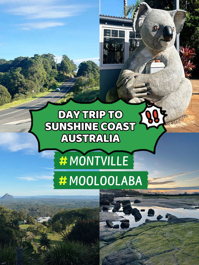 Sunshine Coast Escape: One-Day Trip to Montville & Mooloolaba🌿🌅
