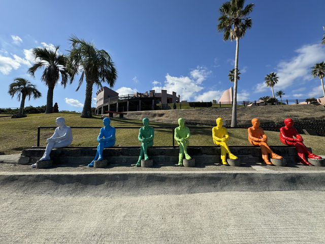 🗿 Moai Statues by the Sea – Our Fun Day at Sun Messe Nichinan